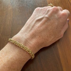 Yellow Gold-Filled Woven Bracelet (LIKE NEW!)